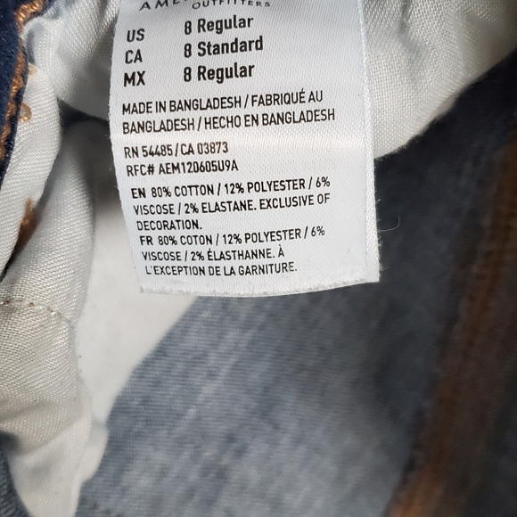 AE next level crop high waist denim jeans - Picture 5 of 7